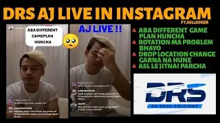 DRS AJ LIVE!!🥺 FT.ASLxJOKER | SHARES HIS PMGC EXPERIENCE | ABA GAMEPLAY DIFFERENT HUNCHA| AJ LIVE