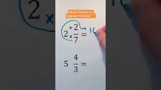 How to convert mixed fraction into improper fraction?