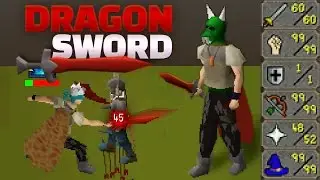 Low Level 1 Defense 99 Strength Pure DRAGON SWORD PKing!