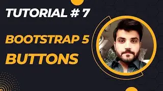 How to create button in Bootstrap 5|| types of button ||Bootstrap Tutorial Lec 7|| 2023