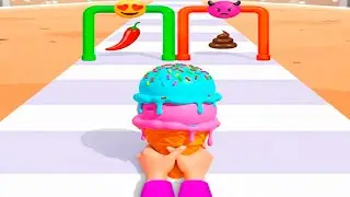 Stacky Ice Cream Runner - Gameplay Walkthrough - All Levels (IOS, Android)