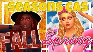 Fall And Spring Seasons CAS + FULL CC LIST Collab With Kaloa Games | Sims 4 CAS | TheDiamondGirl