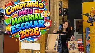 Comprando meu material escolar 2026