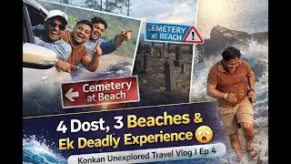 &ldquo;4 Dost, 3 Beaches & Ek Deadly Experience 😱 | Konkan Unexplored Travel Vlog | Ep 4&rdquo;