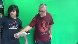 Virtual Production: A Kids' play!. Testing Vive trackers with my sons.