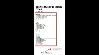 #shorts MULTIPLE STOCK ITEM CREATION TALLY PRIME || WHAT IS MULTI-MASTER IN TALLY PRIME