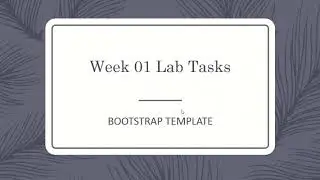 Web Engineering Week 01 Lab Video 01 (MVC)