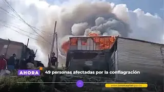 Incendio en Brisas de la Esperanza en Soacha afect&oacute; 16 viviendas | Emergencias