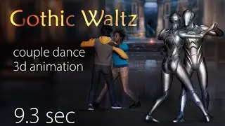 ue5 - ' Gothic Waltz (short loop)' - dance animation  (#UnrealEngine adopted version) - #52bpm