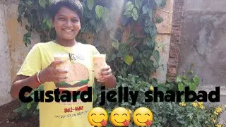 Custard jelly sharbad in tamil/Homemade recipe