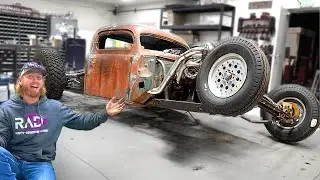 Testing To See If the Custom Suspension Works on My 1940s Abandoned RatRod 