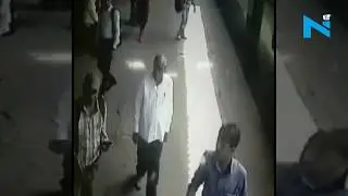 On Cam: Man tries to board moving train, slips