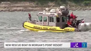 New Rescue Boat in Morgan's Point Resort