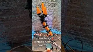 Flexible Robot Tentacle Arm Test 03 Robotics 3D Printed