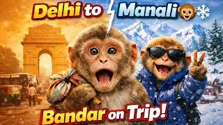 Bandar Delhi se Manali Gaya! 🐒 Full Comedy Travel Vlog | Adventure, Fun & Funny Moments 🌄