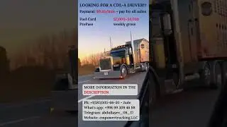 CDL-A Driver Wanted | $0.65 per Mile | $2,000&ndash;$3,000 Weekly Gross