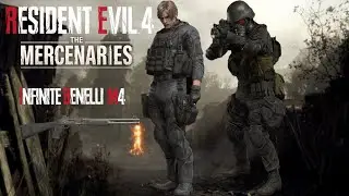 Resident Evil 4 Remake: The Mercenaries | Leon & HUNK Brutal Combat ~ Infinite Benelli M4 Shotgun
