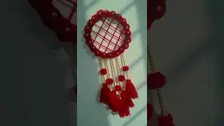 Beautiful wool wall hanging#diy #homedecor #craft #art #wool #wallhanging