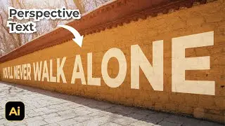 Perspective Text On Brick Wall | Adobe Illustrator Tutorial