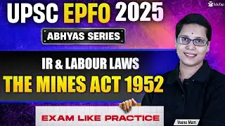 UPSC EPFO Free Classes 2025 | Industrial Relations & Labour Laws MCQs Important Topics|EduTap Abhyas