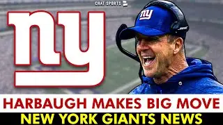 🚨John Harbagh Makes SNEAKY GREAT Hire For Giants + NEW Offensive Coordinator Interview | Giants News