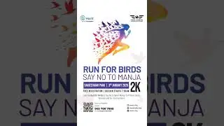 2K Run for Birds in Hyderabad| AWCS & HCLF | #saynotmanja #birds #nature #hyderabad #2k  #trending