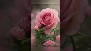 Tiny Rose Babies Eating Flower Buds | Cute Fantasy Nature Scene 🌸