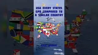 USA every States GDP compared to a similar country 🇺🇲💸GEO spinix #usa #gdp #country