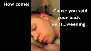 My husband Sleep Talking part 2