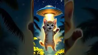👽🐱 Alien Woman Abducts a Cat | Sci-Fi Jungle Story 🌌✨ #Alien #CatStory #SciFi #shorts