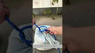 Fast Bag Knot: Secure Book Carrying Trick.
