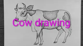 🐄 Beautiful Cow Drawing &ndash; Symbol of Peace and Nature 🖌️