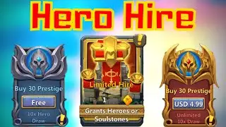 The Rolling Session | Unlimited and Limited Hero Hire | Castle Clash #ASG