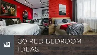 30 Red Bedroom Ideas