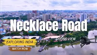 Necklace Road Aerial View |Sanjeevaiah Park|Hyderabad Aerial View| #necklaceroad #hyderabad #youtube