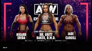 Hikaru Shida vs Britt Baker vs Jade Cargill| AEW: Fight Forever | 3-Way TBS Championship match
