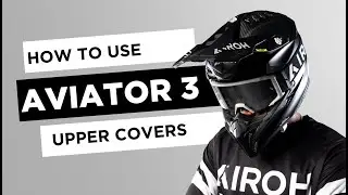 AIROH AVIATOR3 OFF-ROAD HELMET UPPER COVERS ASSEMBLY AND DISASSEMBLY VIDEO TUTORIAL