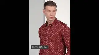 Stylish Micro Print Regular Fit Casual Shirt