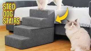 Sted Dog Stairs - Pet Stairs 4 Steps