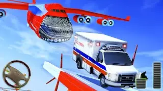 Ambulance Car Stunts Game - Ramp Rescue Car Driving | Android Gameplay