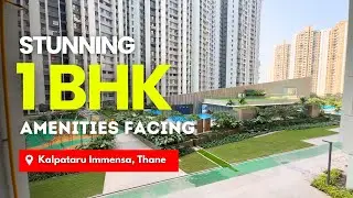 Amenities Facing Unused Premium 1 BHK Flat For Sale in Kalpataru Immensa, Kolshet Road, Thane