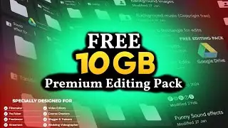 Pro Level Video Editing FREE! 🎬 10GB Premium Editing Pack for All Editors #mobileediting
