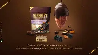 HERSHEY'S EXOTIC DARK with Californian Almonds - Blackberry Flavour