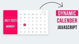 Dynamic Calendar with JavaScript