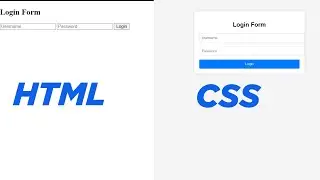 Simple HTML CSS form design | How to create form using HTML CSS