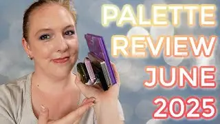 PALETTE REVIEW JUNE 2025 // The last 5 eyeshadow palettes I tested out incl. looks & swatches