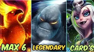 Max 6 Legendary Cards ♦️ Castle Crush 