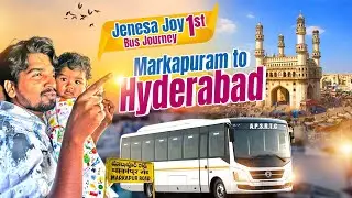 JOY 1st Bus trip MARKAPURAM  To Hyderabad APSRTC Full Enjoy . 