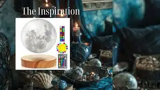 Floating 3D Moon Lamp &ndash; Spinning Night Light with Wooden Base, Unique Room Decoration & Gift