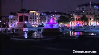London landmarks turn pink for Royal Princess